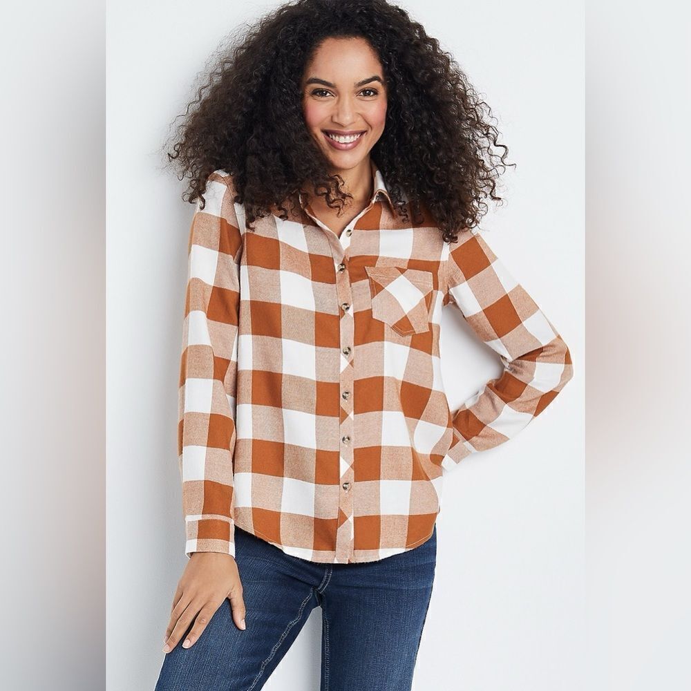 Maurice’s Plaid Flannel Size Medium